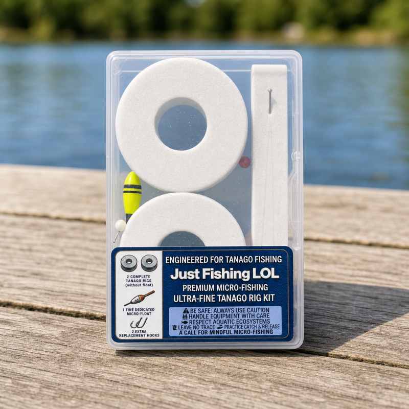 Beginner-ready tanago fishing rig kit for compact small-water micro fishing sessions