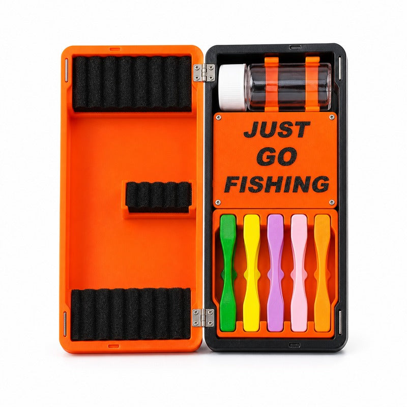 Multifunction fishing tackle organizer with separated rig compartments