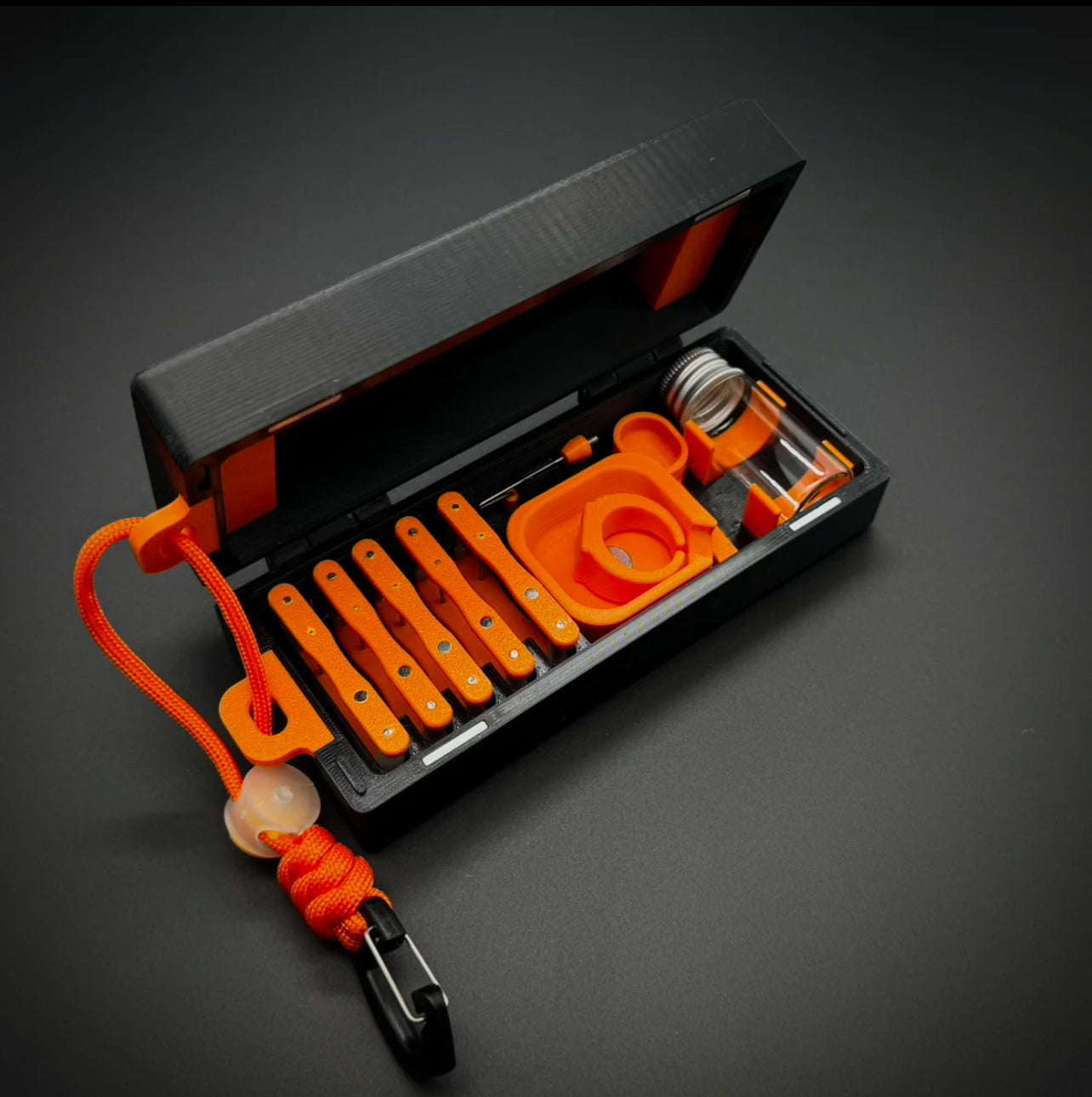 Micro Fishing Accessory Kit – 5 Rigs, Bait Ring, Bottle & Float Holders