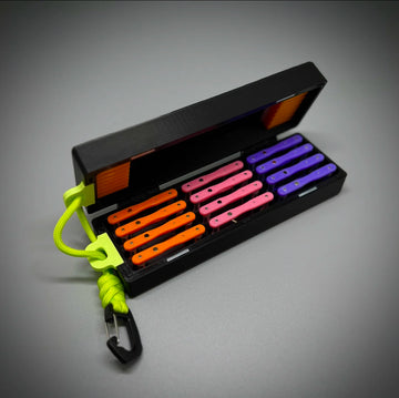 Micro Fishing Rig & Bobber Box – Holds 12 Rigs + Float Storage