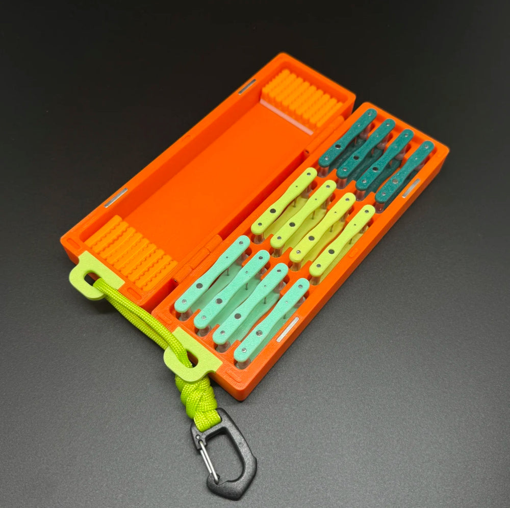 Box12 Rig Micro Fishing Rig & Bobber Box – Holds 12 Rigs + Float Storage