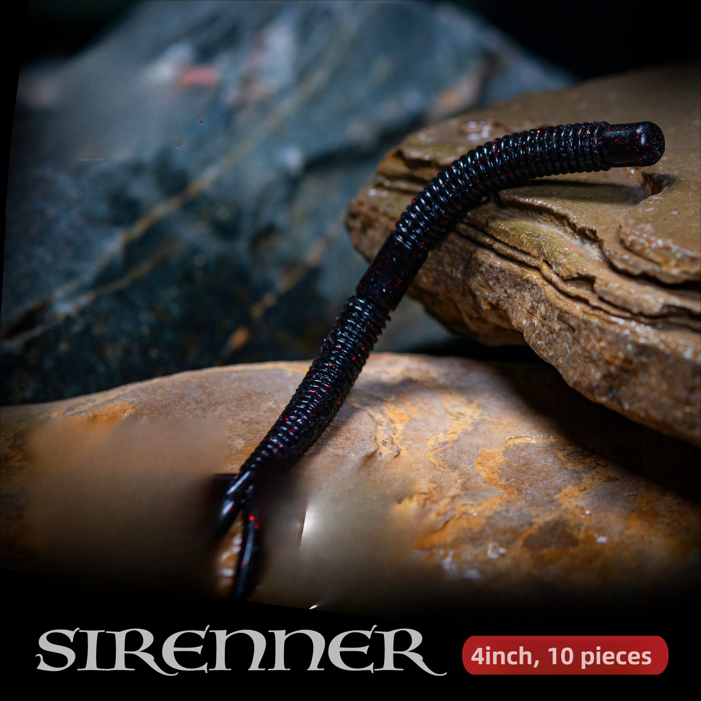 Siren Noodles Bug Lead-free Pour Fishing Lure neko High-specific gravity Lure fake bait perch Mandarin Fish
