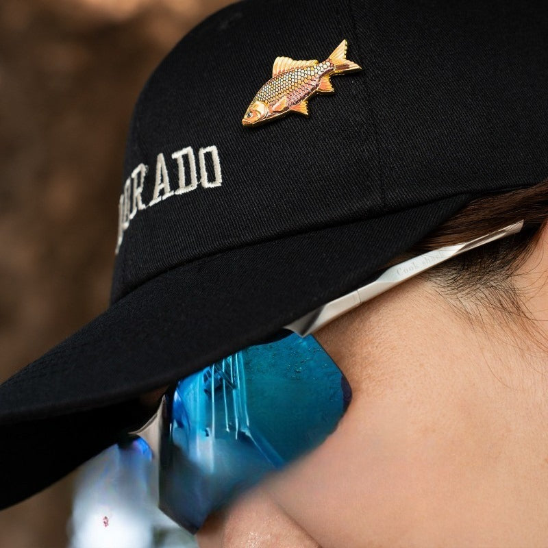 Fishing Fish Enamel Pin - Fisherman Hat & Lapel Badge - Fishing Lover Gift