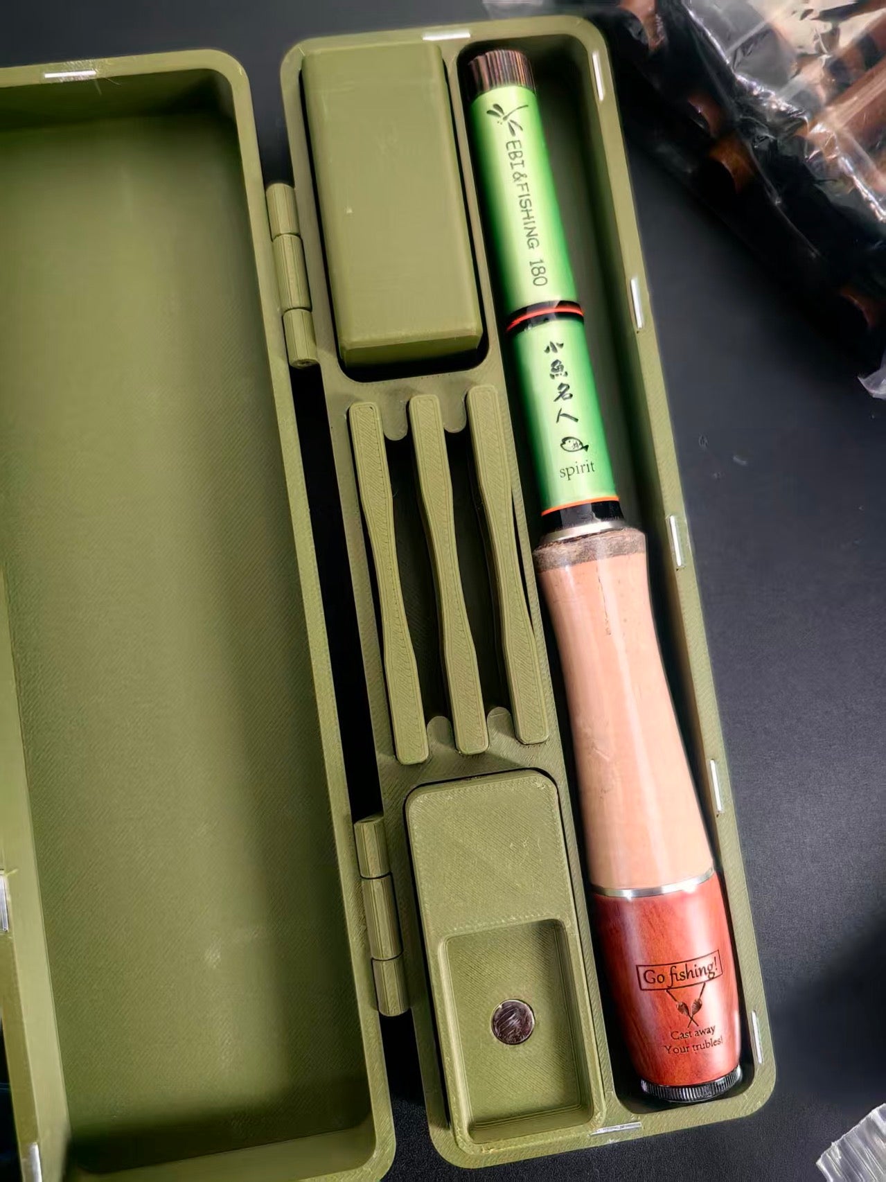 MicroFishing Rod Elf style-Newly upgraded with an added storage case！