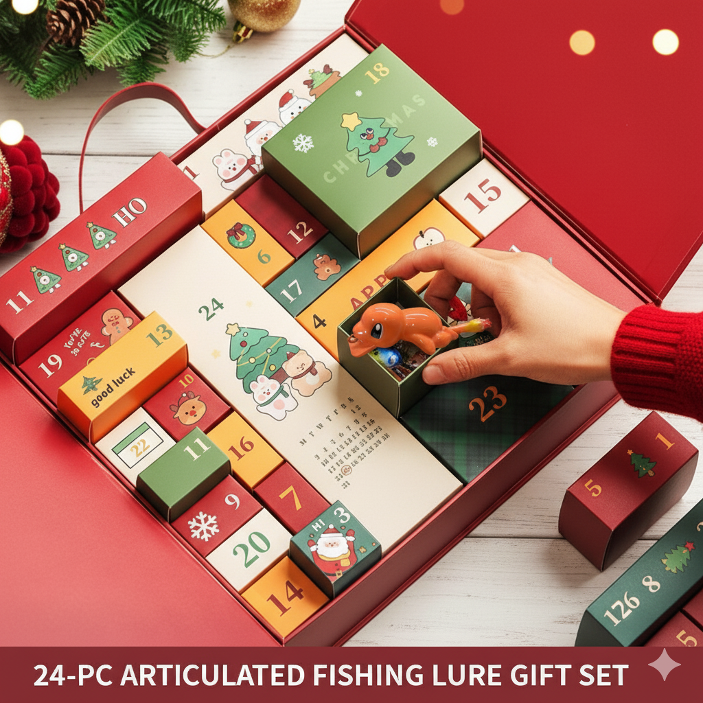 The "Monster Catch" Christmas Lure Advent Calendar (24-PC Exclusive Set)