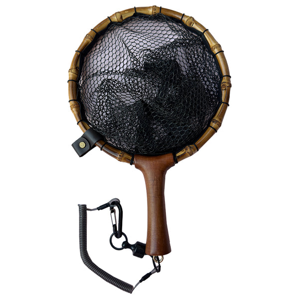 Portable handmade bamboo whip microfishing small  net
