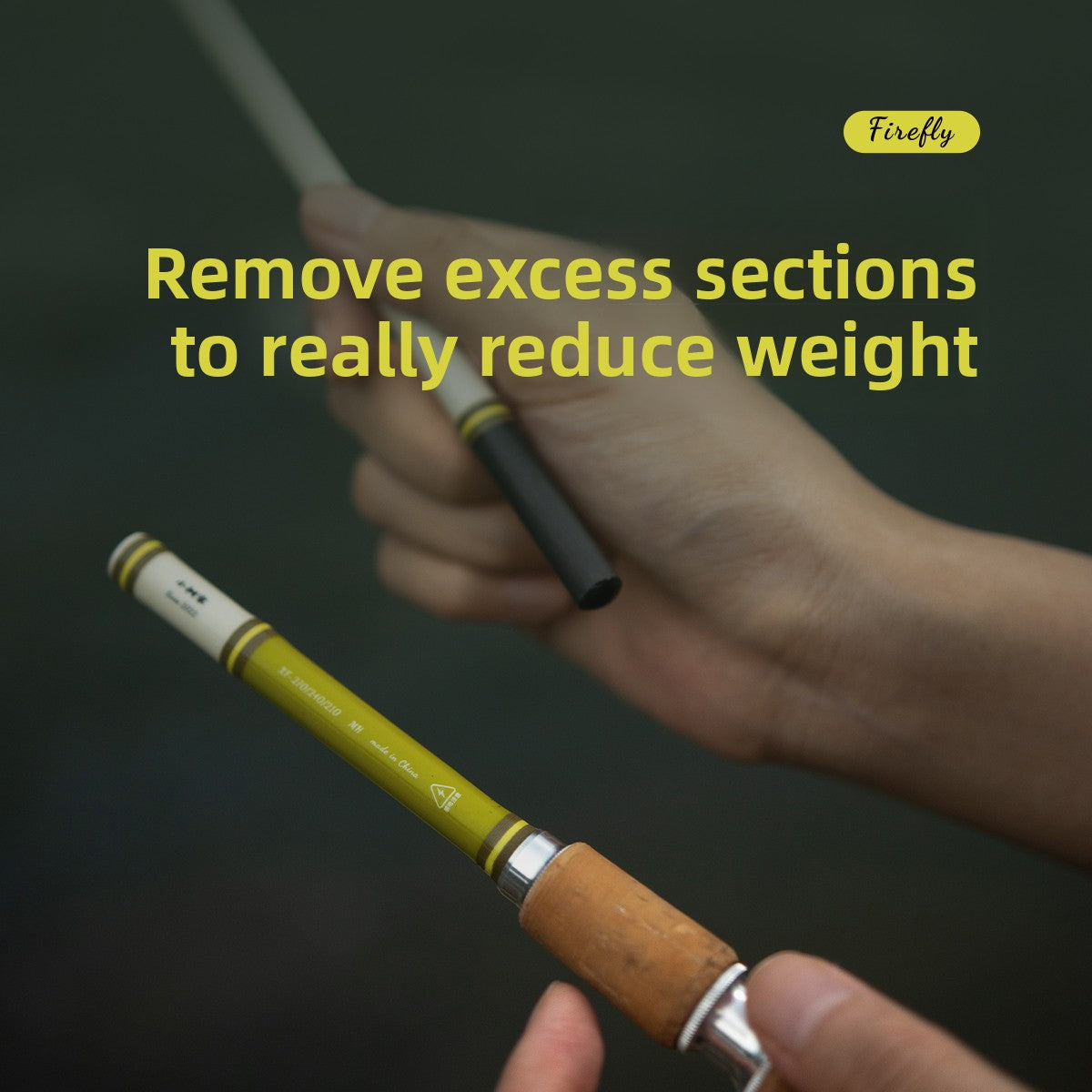 Xiaoshujia Firefly Adjustable Tanago Fishing Rod – Triple-Length 2.1m / 2.4m / 2.7m Sensitive Micro Rod