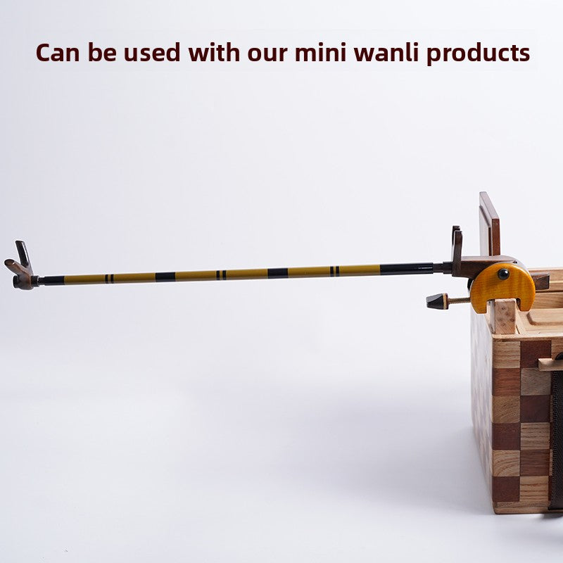 Handmade Golden Phoebe Wood Tanago Tackle Box - Premium Micro Fishing Tool Organizer & Floating Storage Case