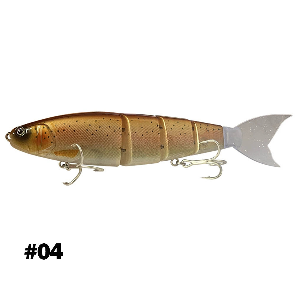 Cross-border sea fishing long-distance investment bionic multi-section fish Lure bait four sections soft-tailed fake bait giant hard bait 105g large fish