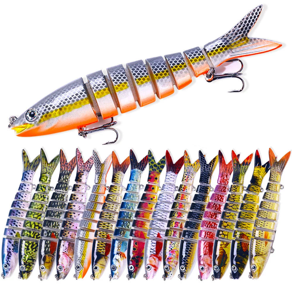Multi-knob fish 16 colors 13cm 18g, bionic multi-knob bait hard bait