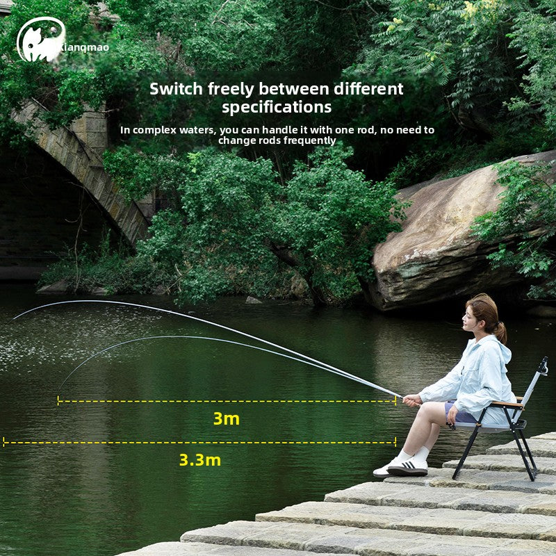 Xiangmao 4B Adjustable Micro Fishing Rod – Ultralight Pocket Rod for Tanago /Micro Fishing