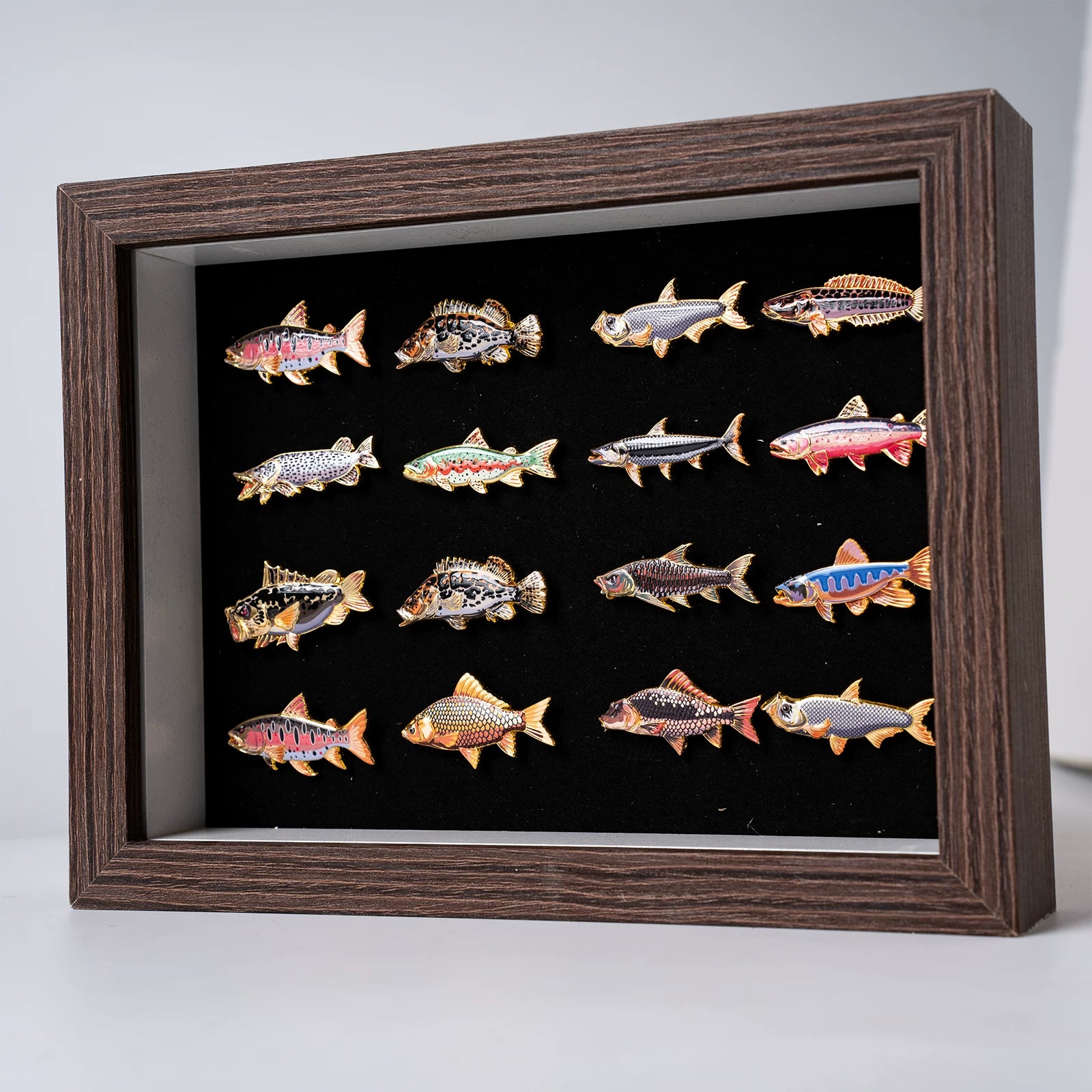 Fishing Fish Enamel Pin - Fisherman Hat & Lapel Badge - Fishing Lover Gift