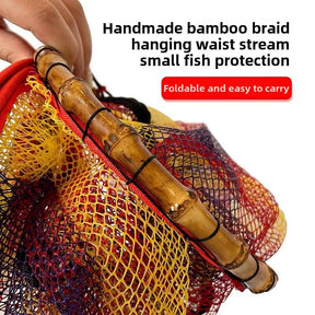 Bamboo whip stream fish protection