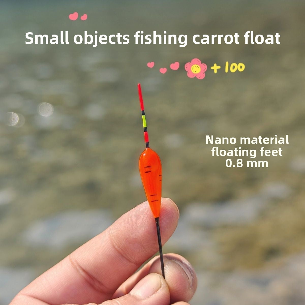 Micro Fishing Carrot Float