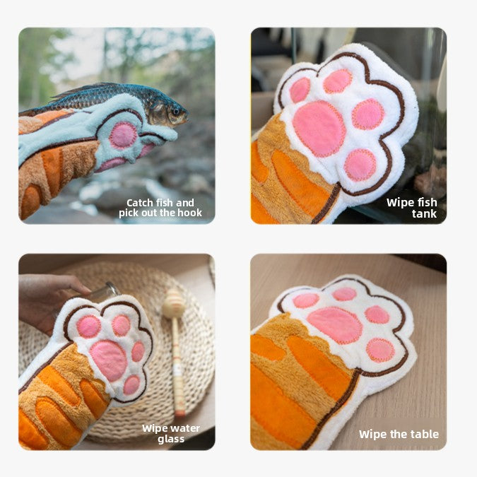 Ring cat fishing towel