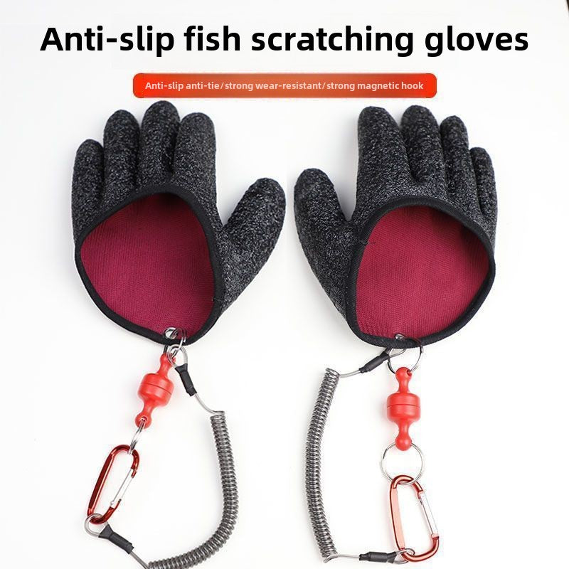 fish gloves, men's stab-proof and waterproof, sea fishing, summer fishing towel, professional fishing anti-cut and non-slip